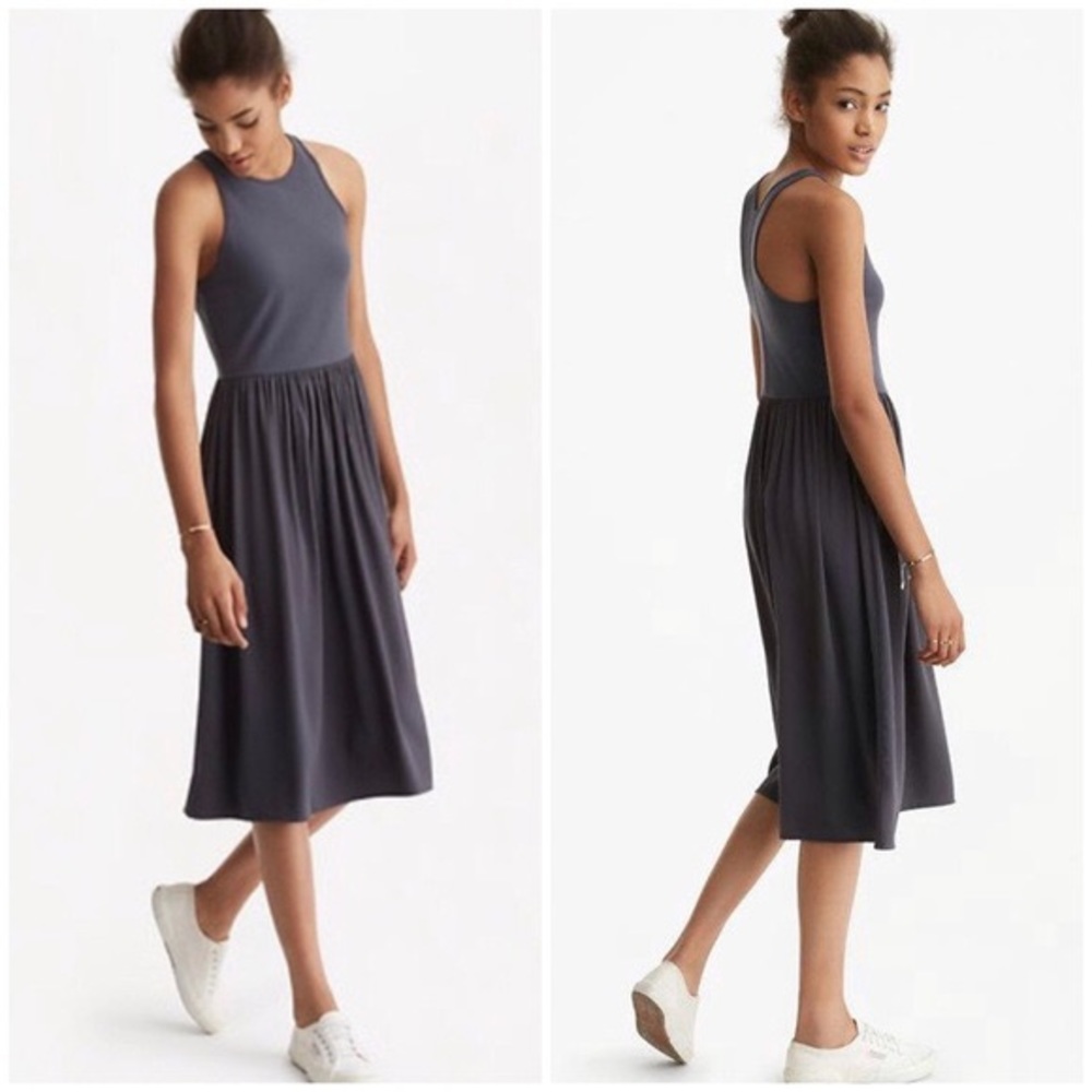 Lou & Grey Mediamix Midi Racerback Dress